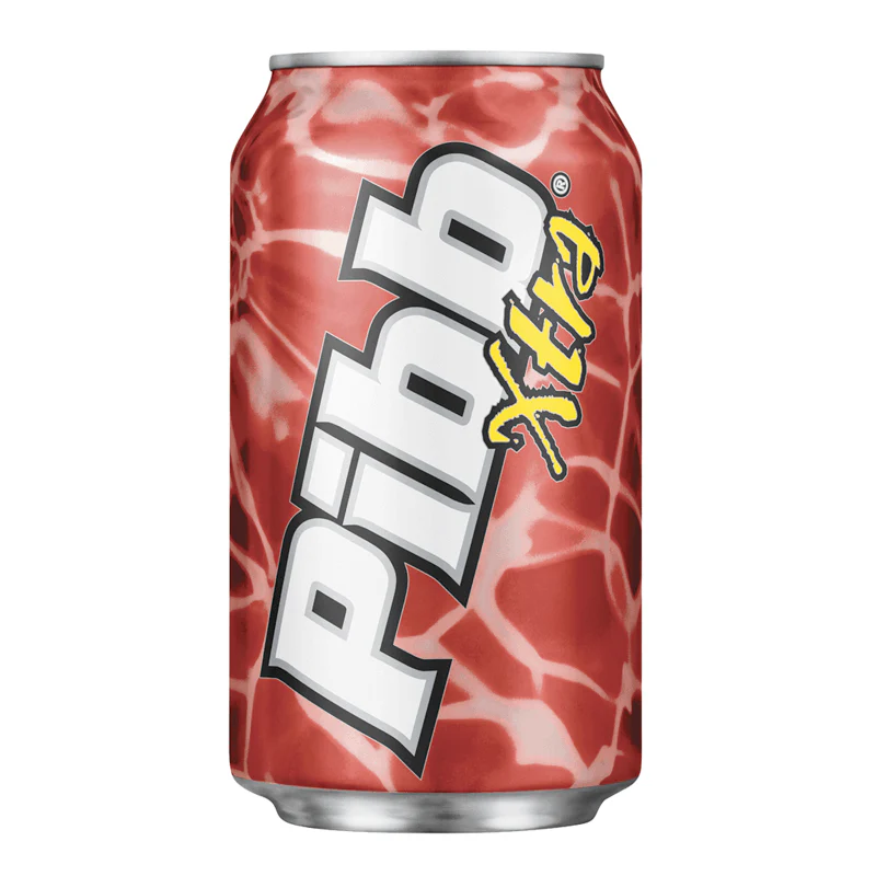 Pibb Xtra, soda speziata alla ciliegia da 355 ml