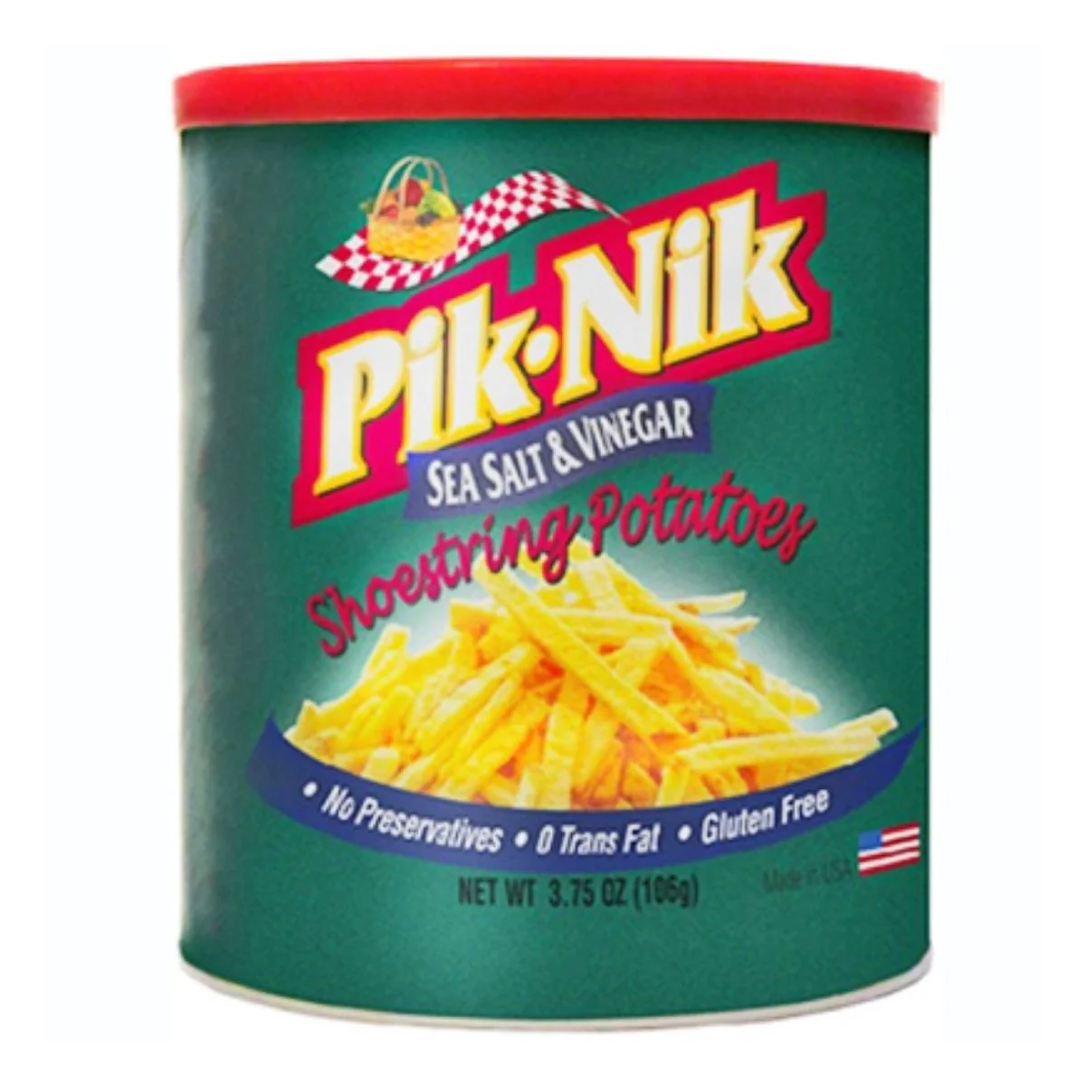 Pik Nik Sea Salt & Vinegar Shoestring Potatoes, patatine sale e aceto da 106g