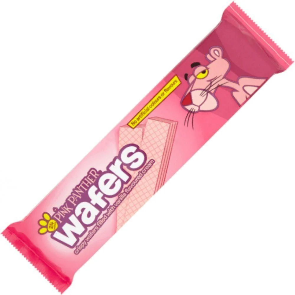 Pink Panthers Wafers, wafer con crema alla vaniglia da 185g