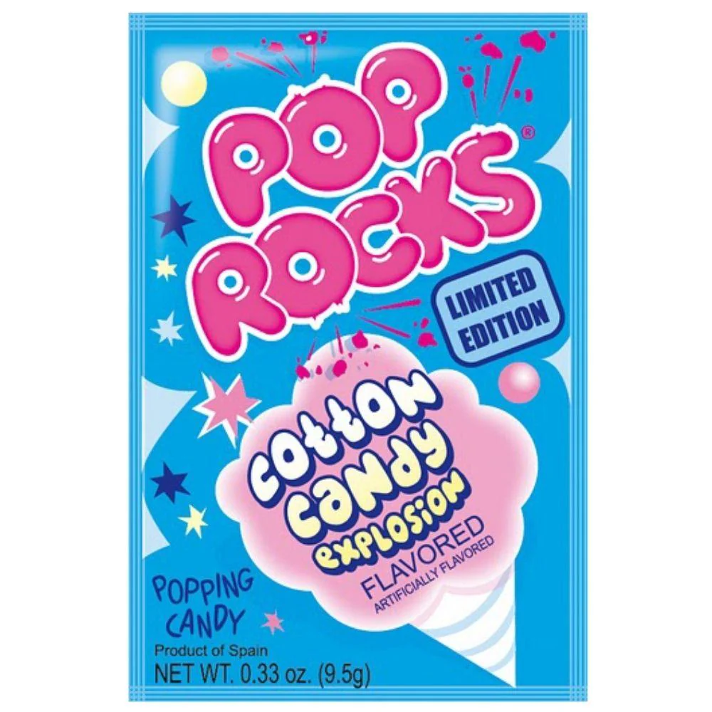 Pop Rocks Cotton Candy Explosion, caramella allo zucchero filato da 10.5g