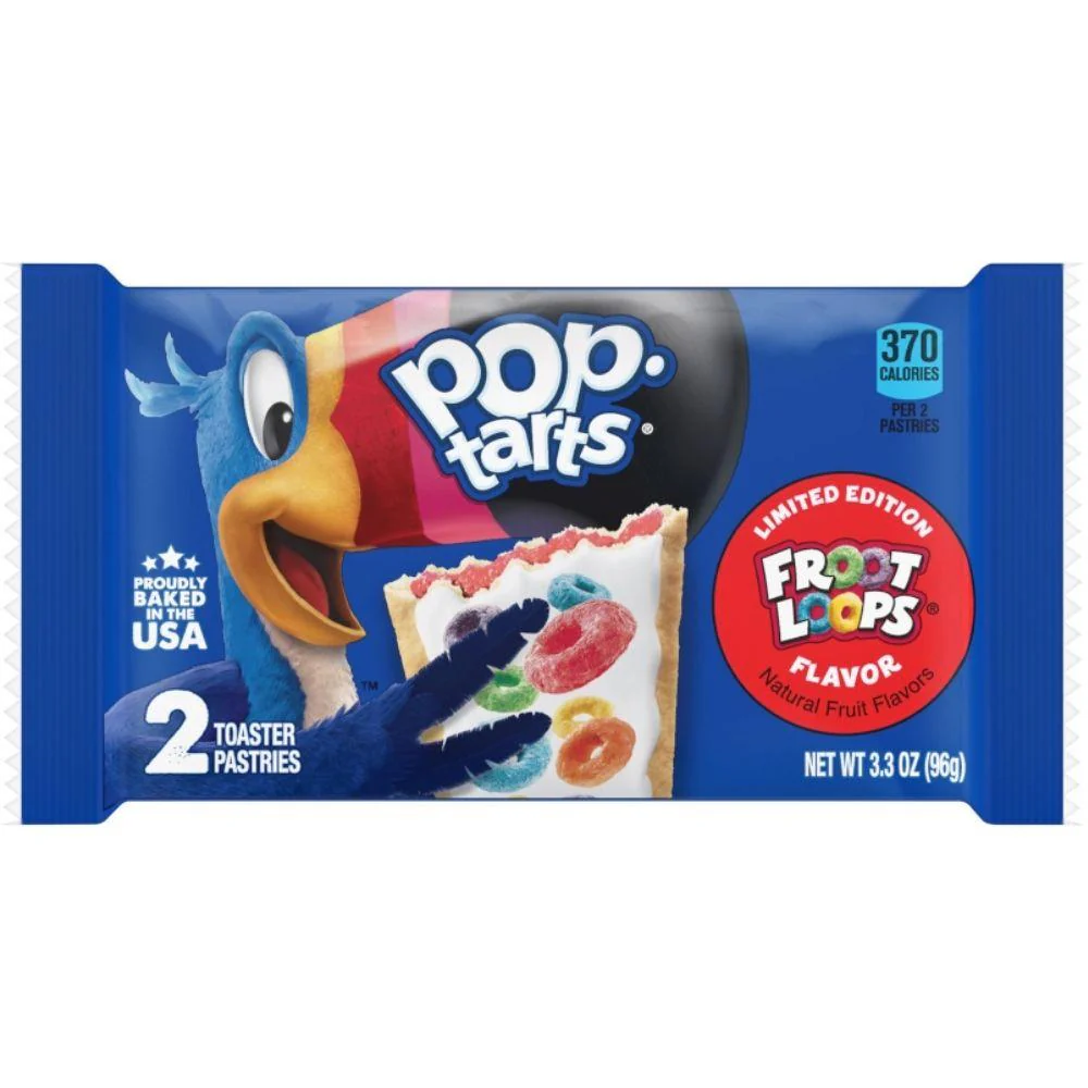 Pop Tarts Froot Loops, biscotti ai cereali Froot Loops da 96g