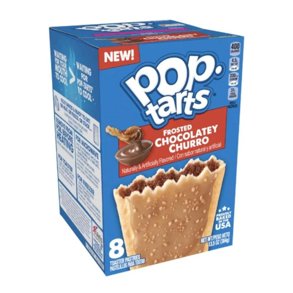 Pop Tarts Frosted Chocolatey Churro, biscotti con crema al cioccolato e cannella da 384g