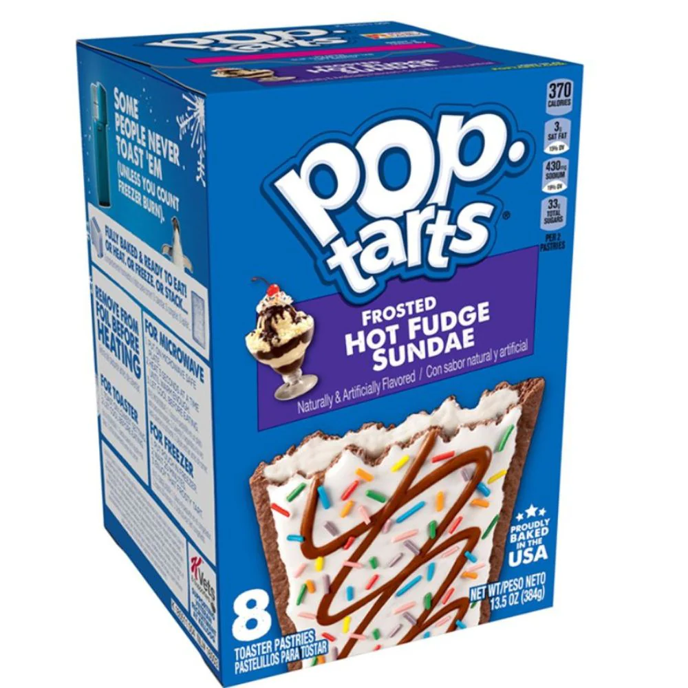 Pop Tarts Frosted Hot Fudge Sundae, biscotti ripieni di crema alla vaniglia da 384g