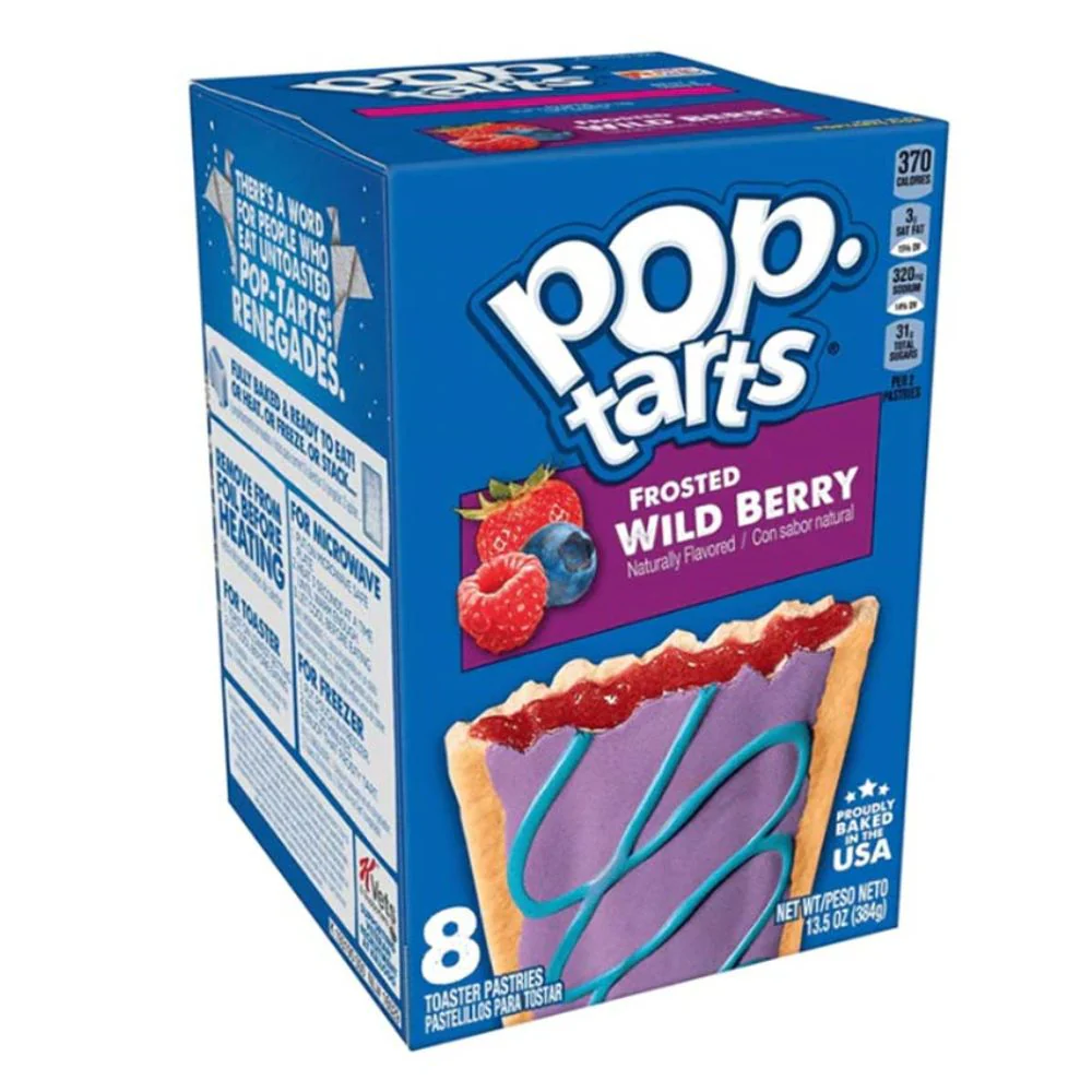 Pop Tarts Frosted Wild Berry, biscotti ripieni di crema ai frutti di bosco da 384g