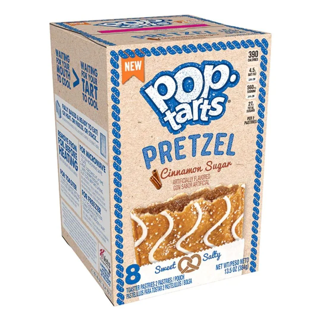 Pop Tarts Pretzel Cinnamon, biscotti pretzel alla cannella 384g