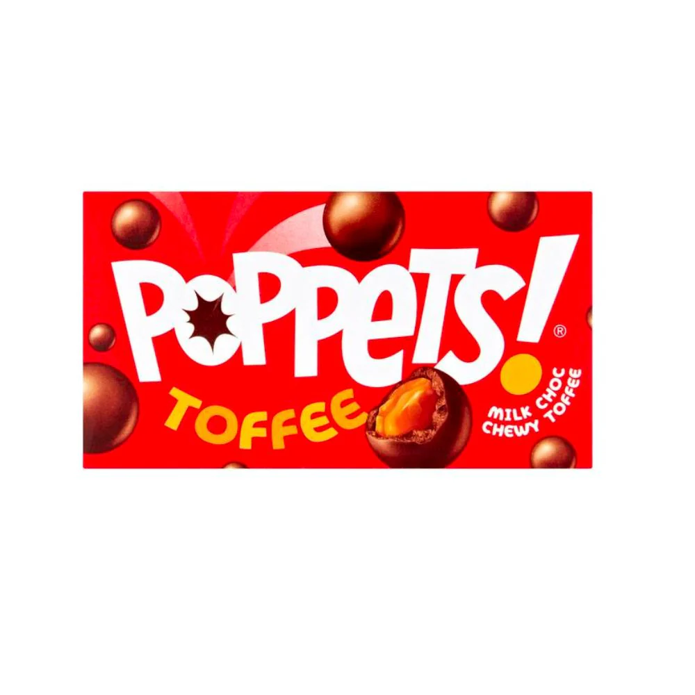 Poppets! Toffee, cioccolatini ripieni di crema al toffee da 39g