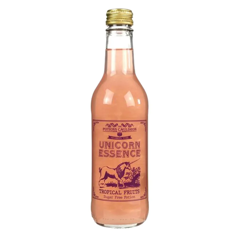 Potions The Cauldron Cauldron Unicorn Essence Tropical Fruits, bevanda al gusto di frutti tropicali da 330ml