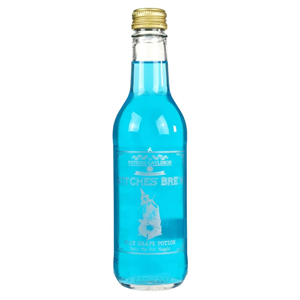 Potions The Cauldron Witches' Brew Blue Grape, bevanda al gusto di uva nera da 330ml