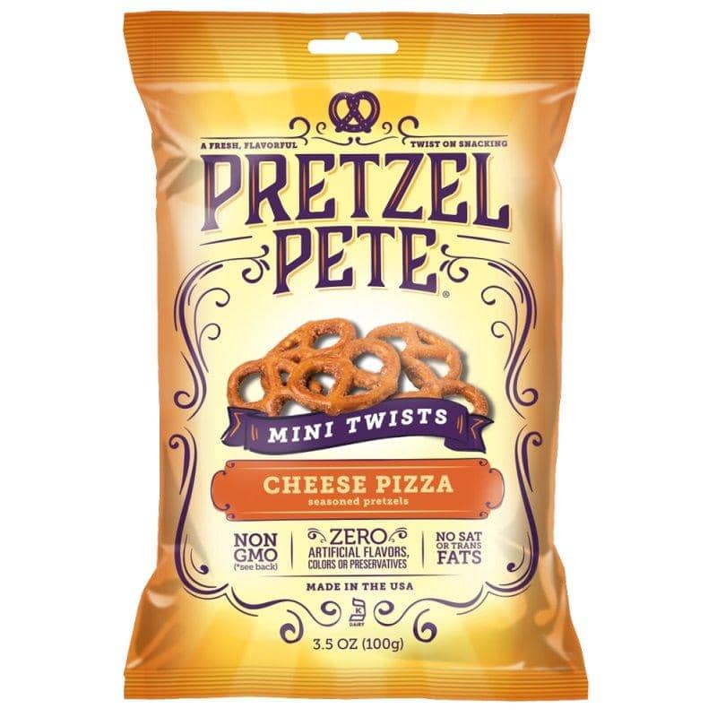 Pretzel Pete Mini Twists Cheese Pizza, pretzel al gusto formaggio e pizza da 100g