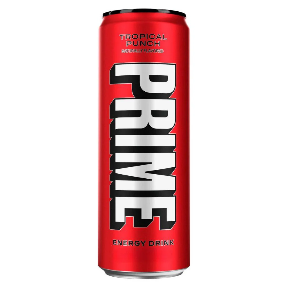 Prime Energy Tropical Punch, energy drink di Logan Paul al gusto di frutta tropicale da 330ml