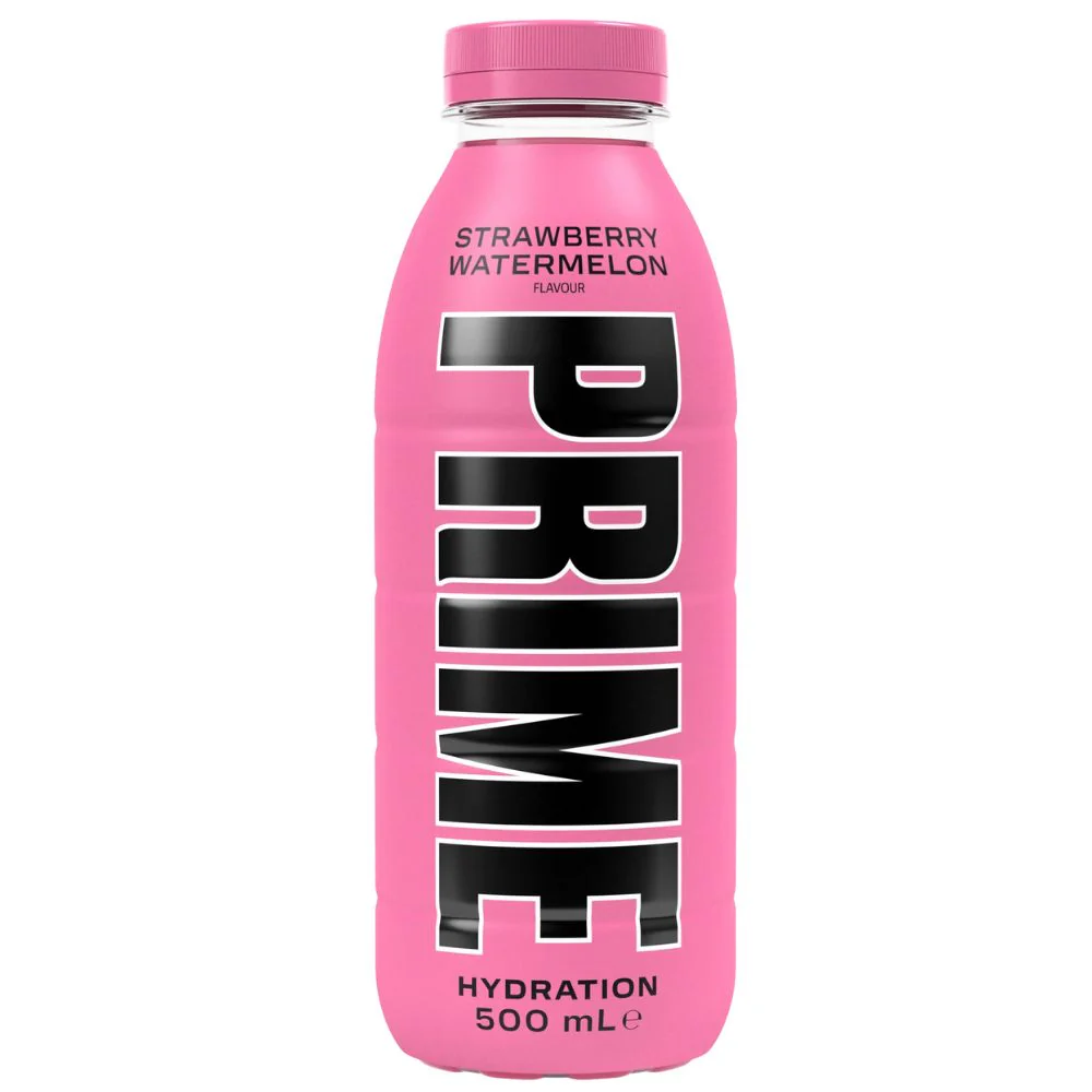 Prime Hydration Strawberry Watermelon, bevanda aromatizzata al gusto di fragola e anguria da 500ml