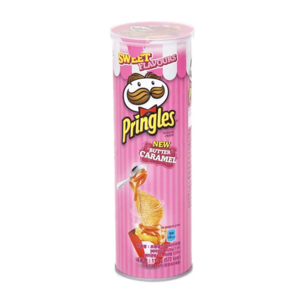 Pringles Butter Caramel, patatine al burro e caramello da 110g