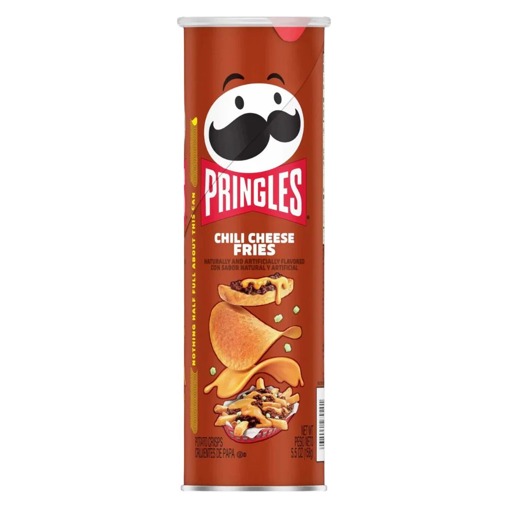 Pringles Chili Cheese Fries, patatine al gusto di Chili cheese da 156g