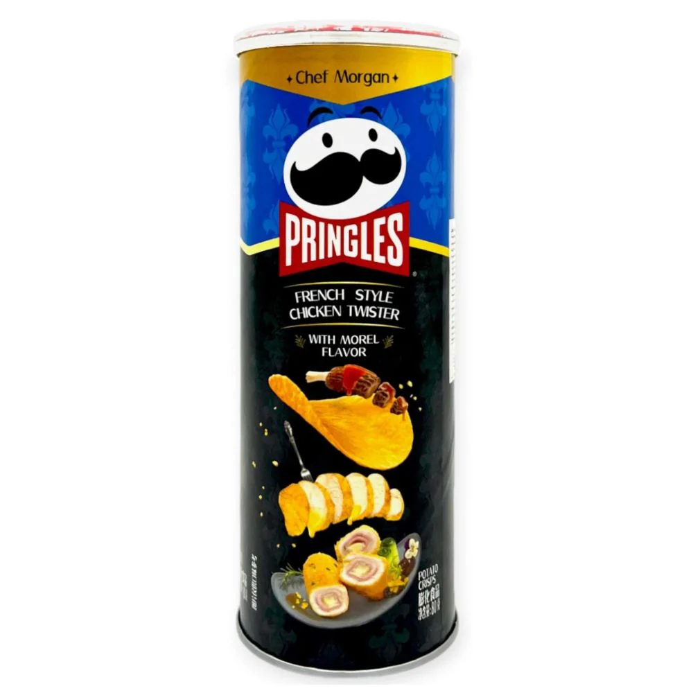 Pringles French Style Chicken Twister, patatine aromatizzate al gusto di involtino di pollo da 80g