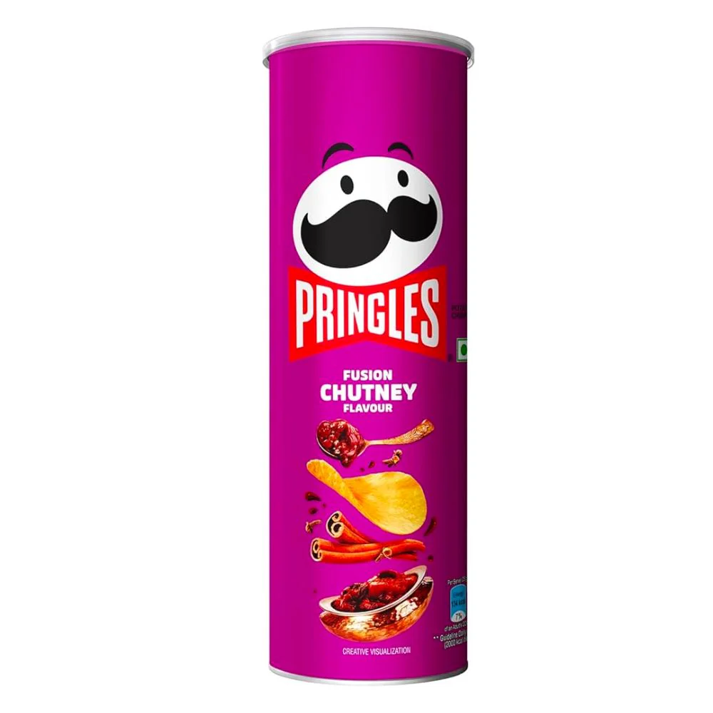 Pringles Fusion Chutney, patatine al gusto di chutney da 102g