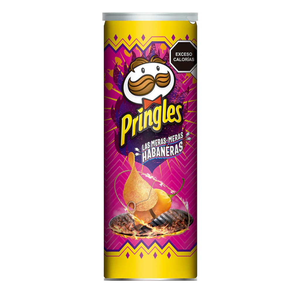 Pringles Las Meras Habaneras Mex Edition, patatine al peperoncino habanero da 124g