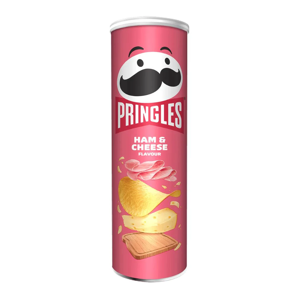 Pringles Ham & Cheese, patatine al formaggio e prosciutto da 165g