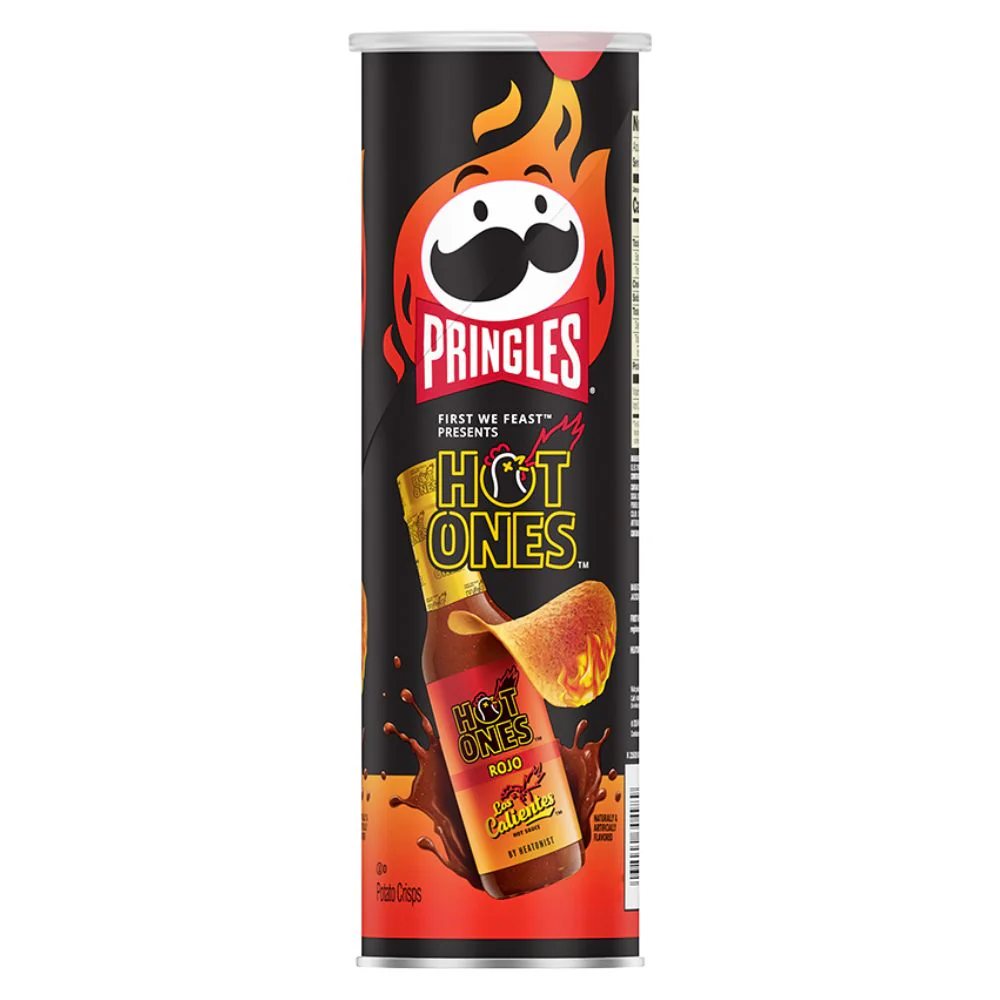 Pringles Hot Ones Los Calientes Rojo, patatine piccanti da 156g