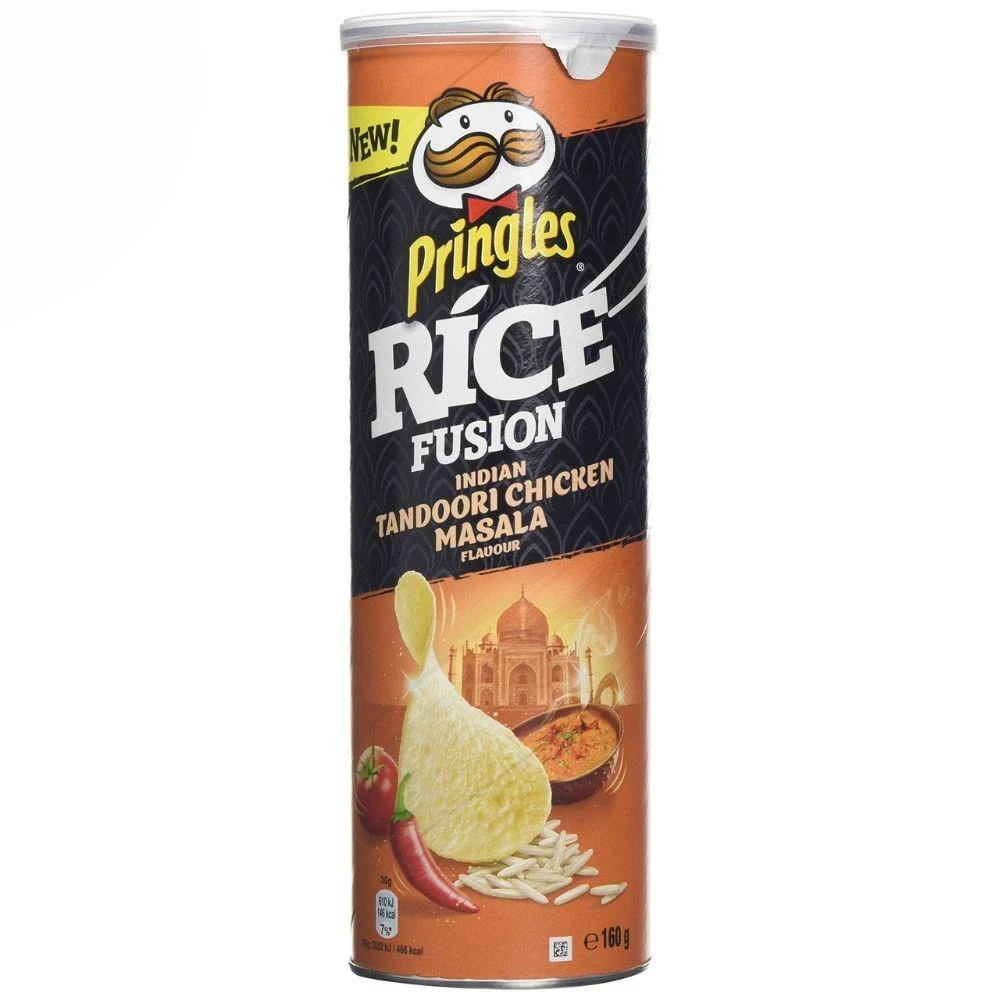 Pringles Indian Tandoori Chicken Masala, patatine al sapore di pollo alla salsa Tandori Masala da 160g