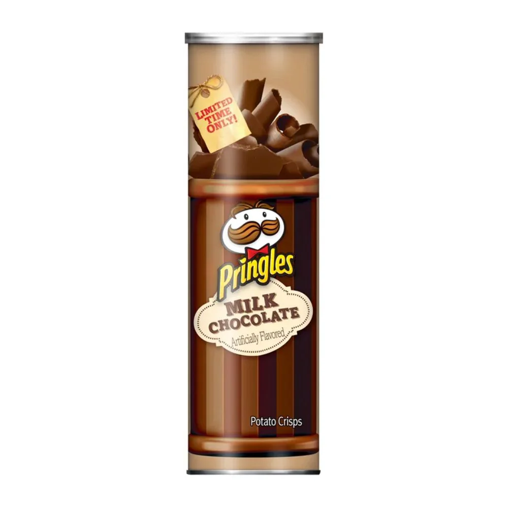 Pringles Milk Chocolate, patatine al cioccolato al latte da 170g