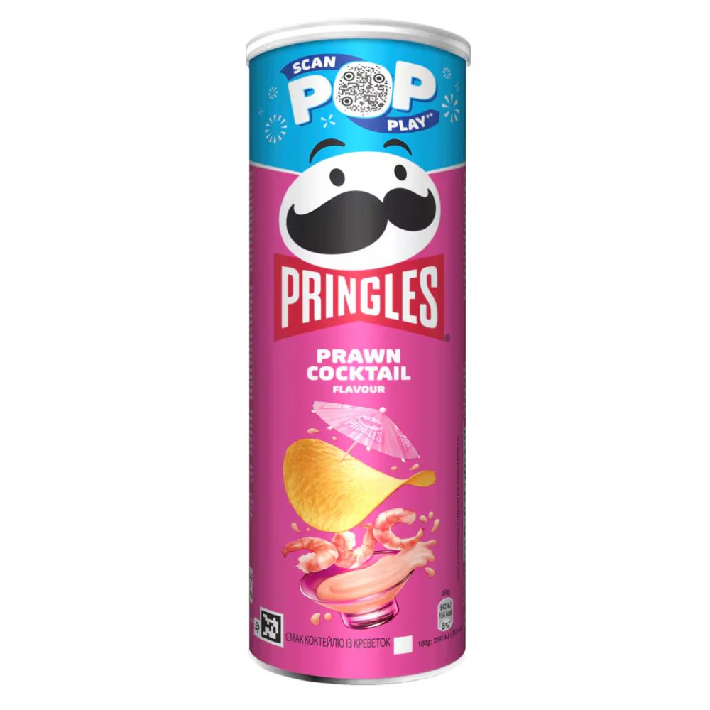 Pringles Prawn Cocktail, patatine al gusto di cocktail di gamberetti da 165g