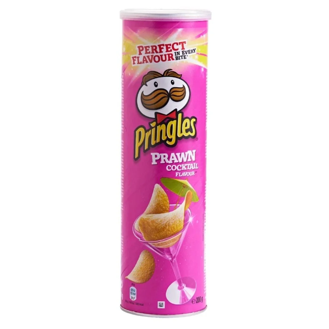 Pringles Prawn Cocktail Flavour, al gusto di cocktail di gamberi da 200g