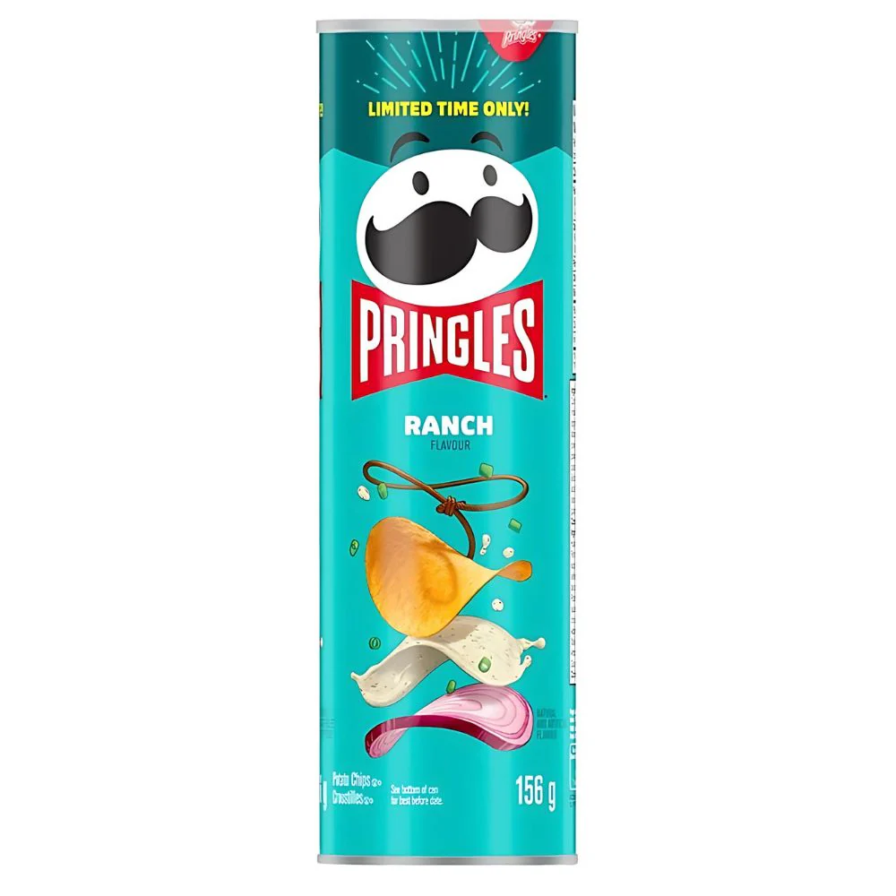 Pringles Ranch, patatine al gusto di salsa Ranch da 158g