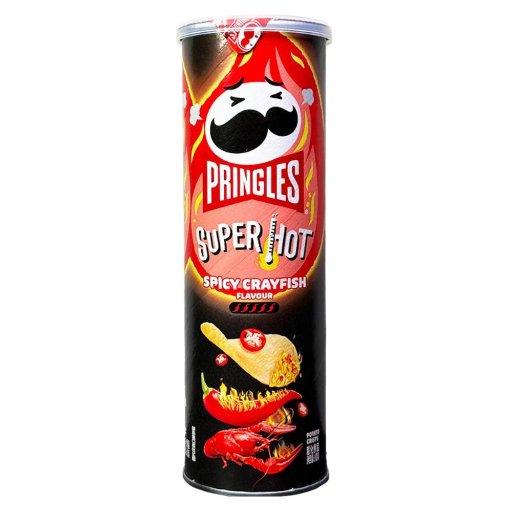 Pringles Spicy Crayfish, patatine piccanti al gusto di gamberi da 110g
