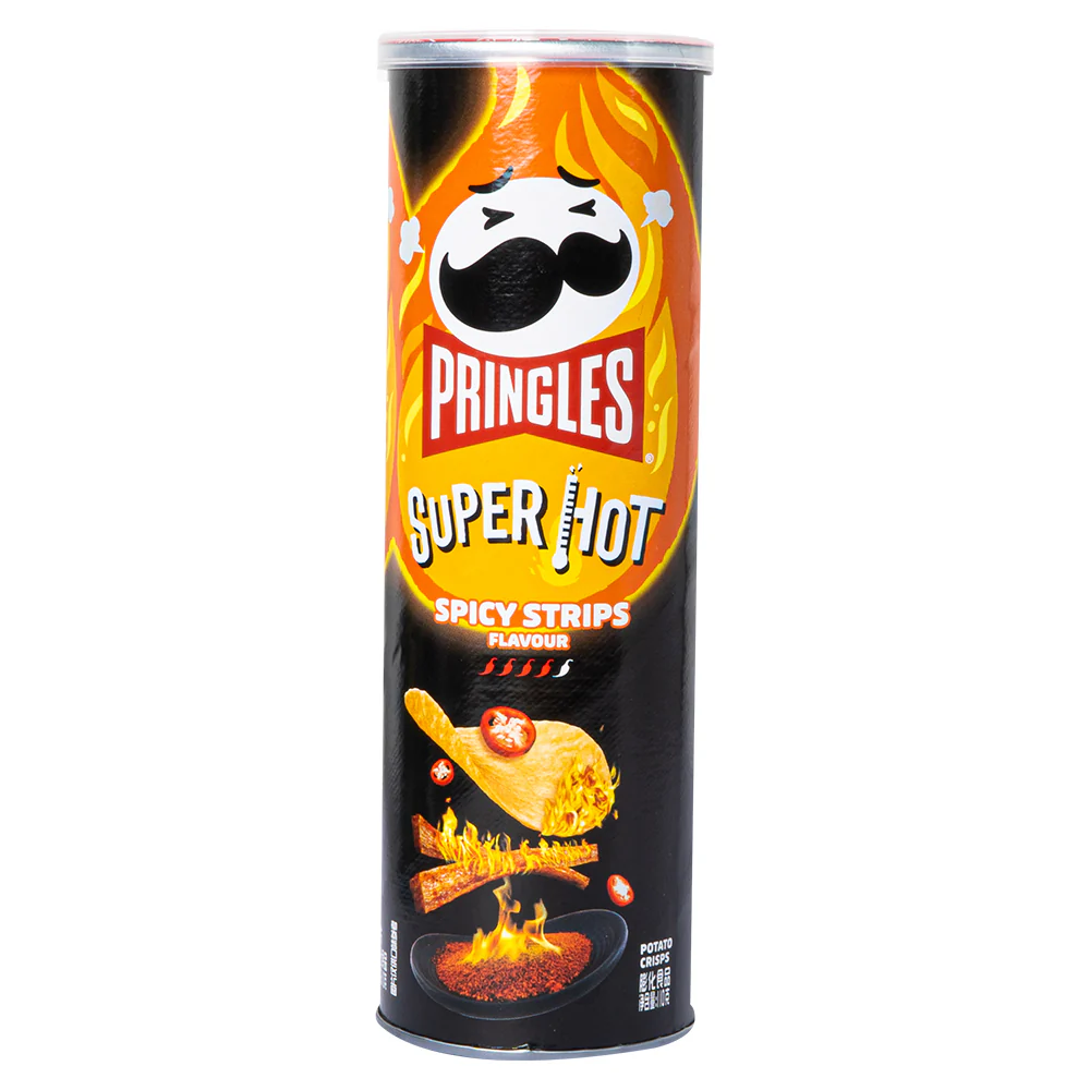 Pringles Spicy Strips, patatine extra piccanti da 110g
