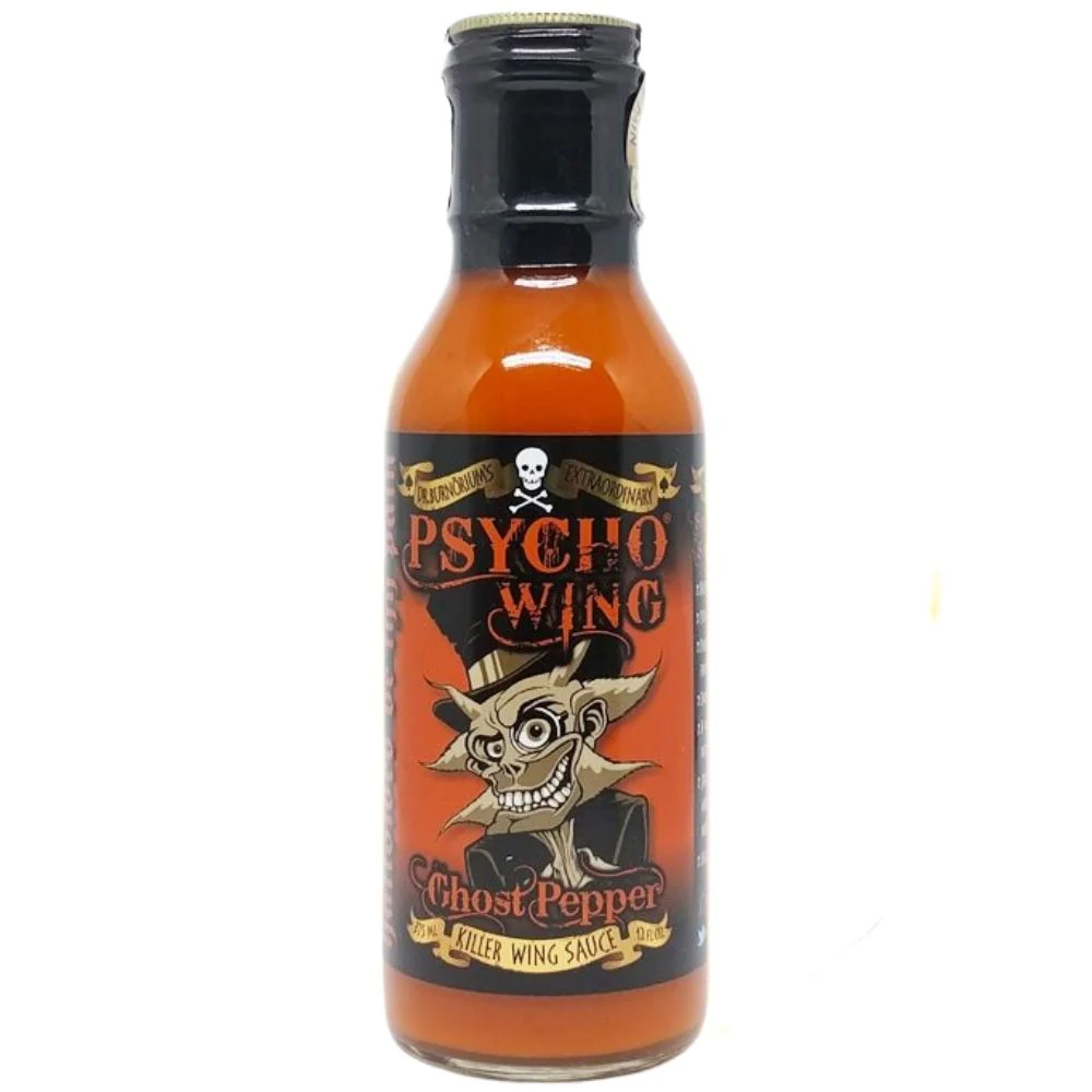Psyco Wing Ghost Pepper, salsa al gusto di alette di pollo 375ml