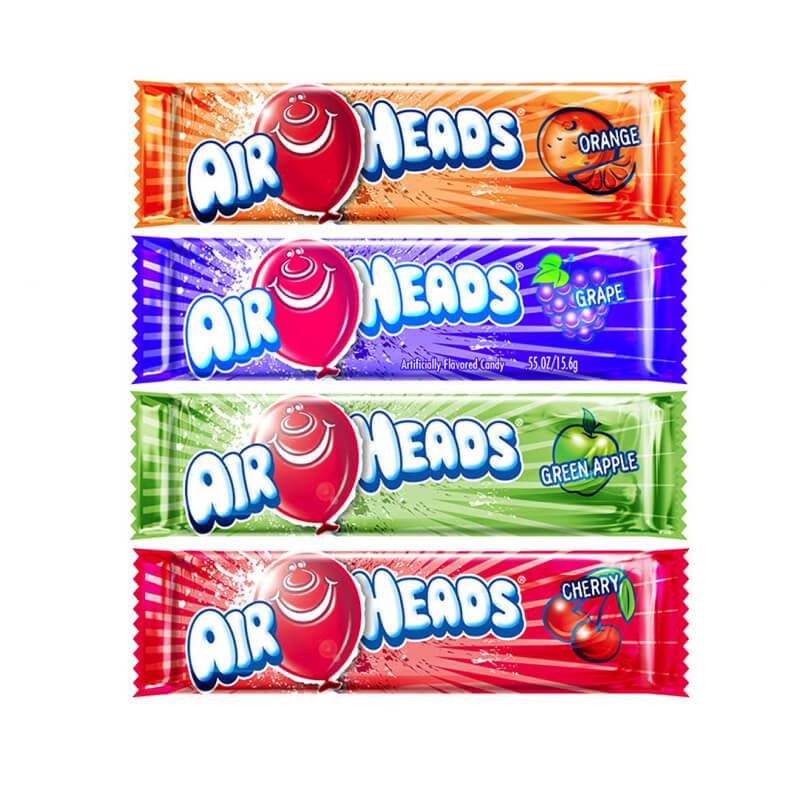 4 Airheads, quattro caramelle alla frutta in vari gusti