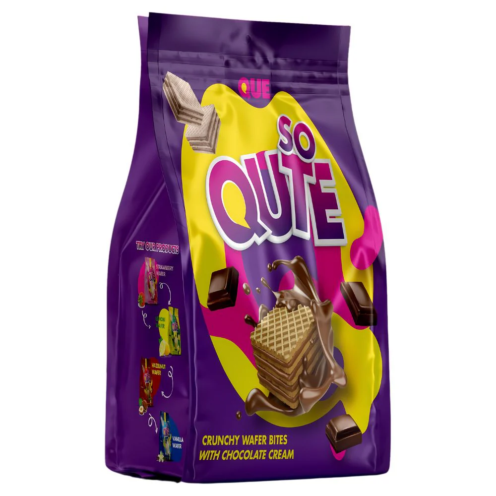 Que Wafer Bites Chocolate, wafer con crema al cioccolato da 150g