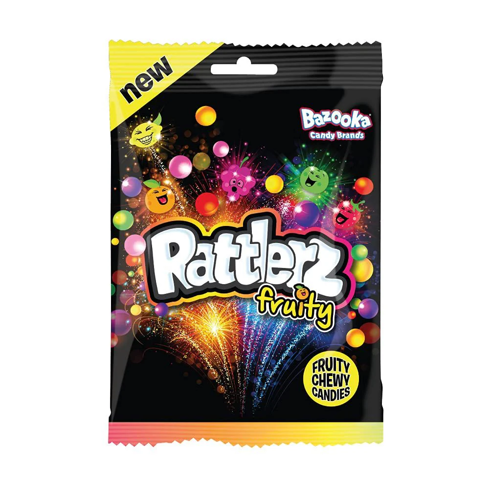 Rattlerz Fruity, caramelle alla frutta da 120g
