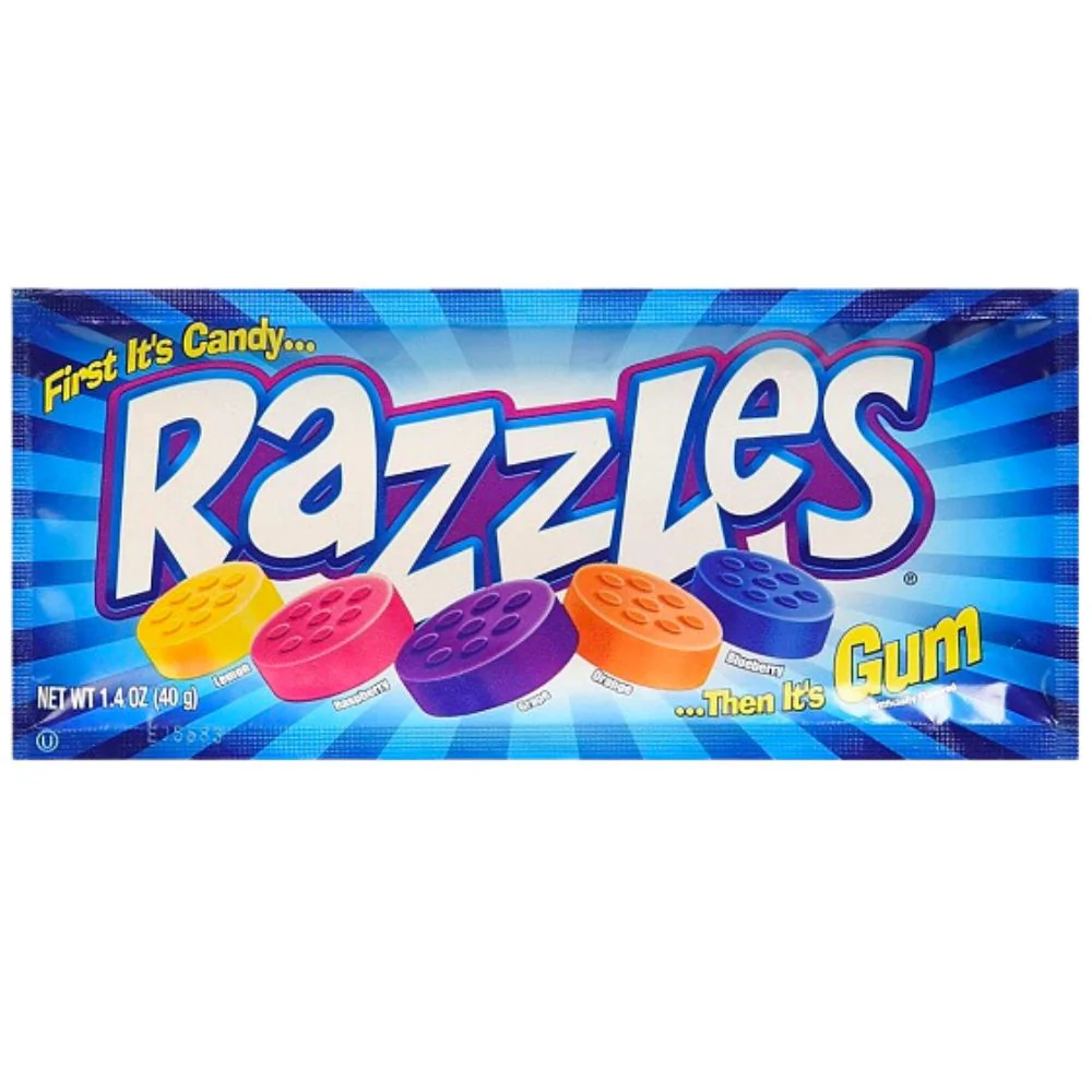 Razzles, caramelle alla frutta da 40g
