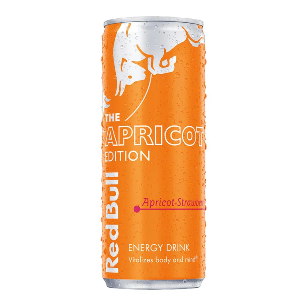 Red Bull The Apricot Edition, bevanda energetica al gusto di albicocca e fragola da 250ml