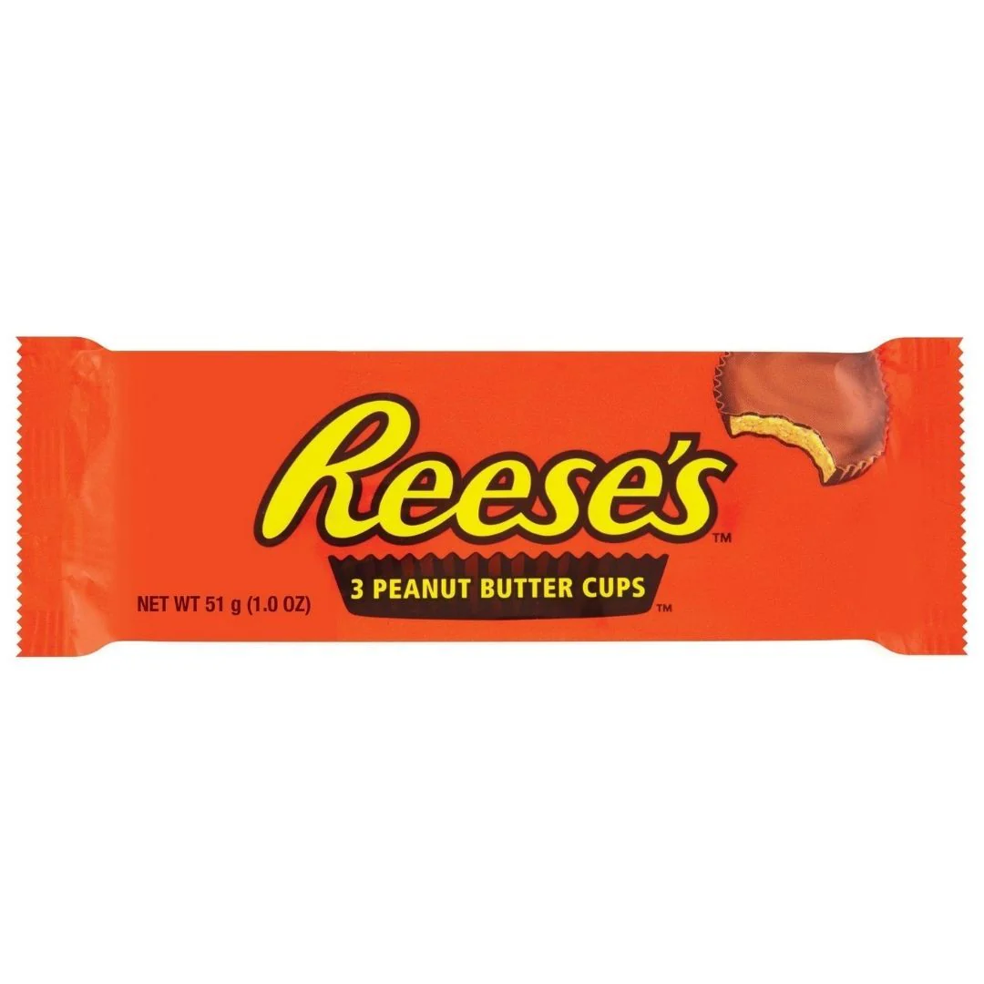 Reese's 3 Peanut Butter Cups, cioccolatini al burro d'arachidi da 51g