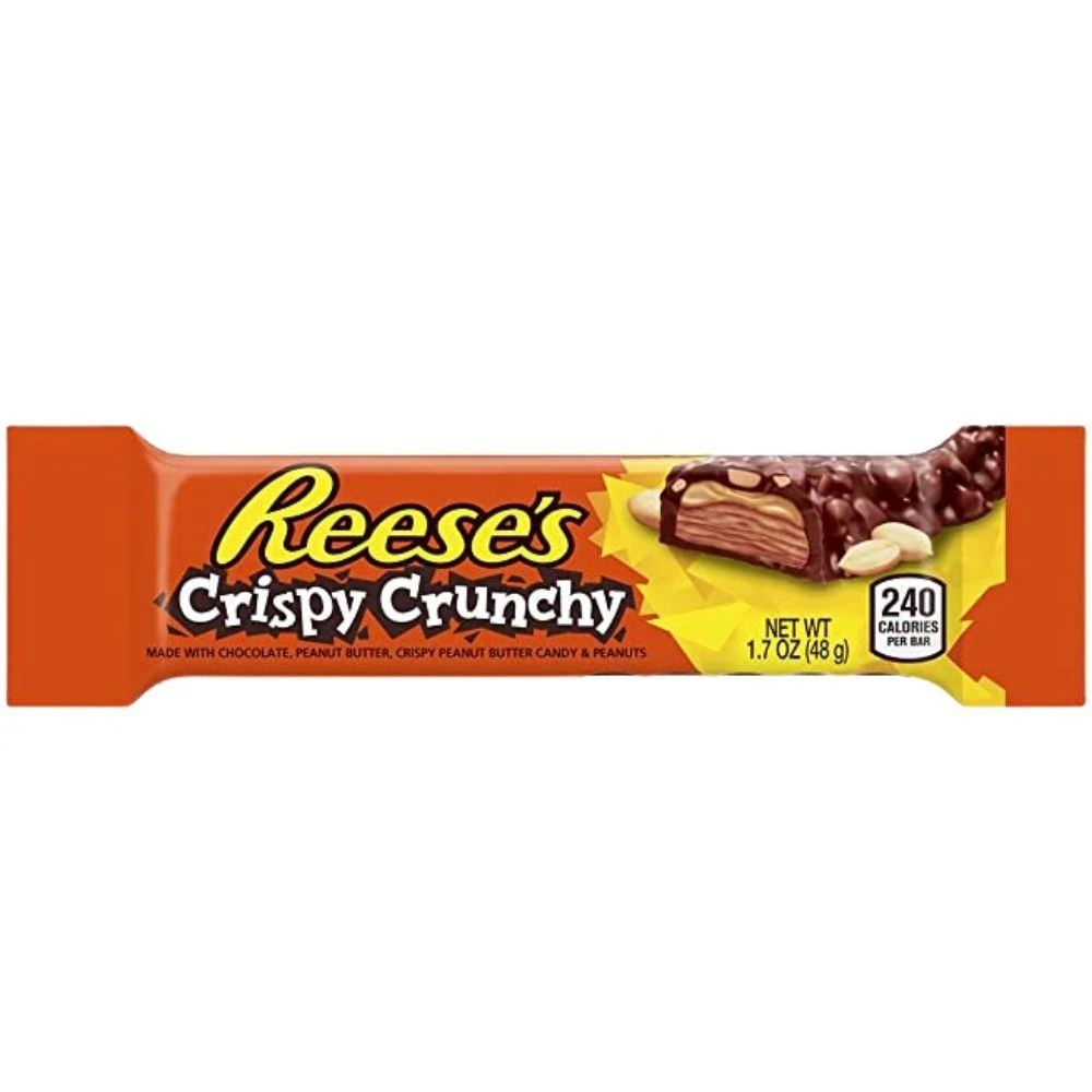 Reese's Crispy Crunchy, barretta di cioccolato crunchy con arachidi da 42g