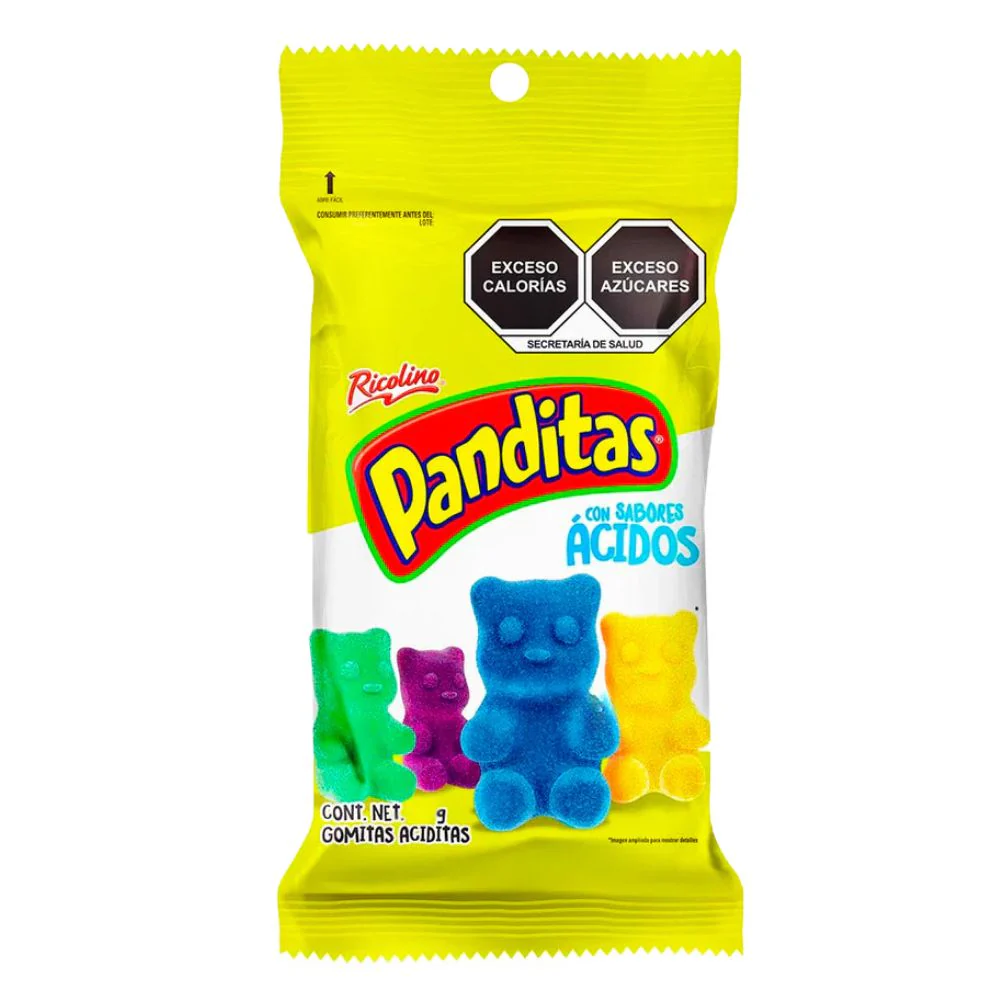 Ricolino Panditas Acidos, caramelle gommose aspre da 60g