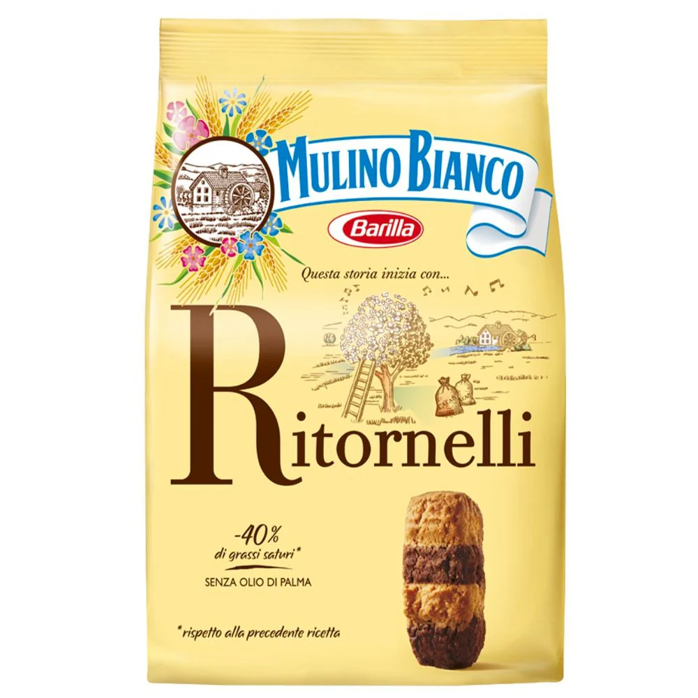 Ritornelli Mulino Bianco, biscotti con cacao e mandorle da 700g