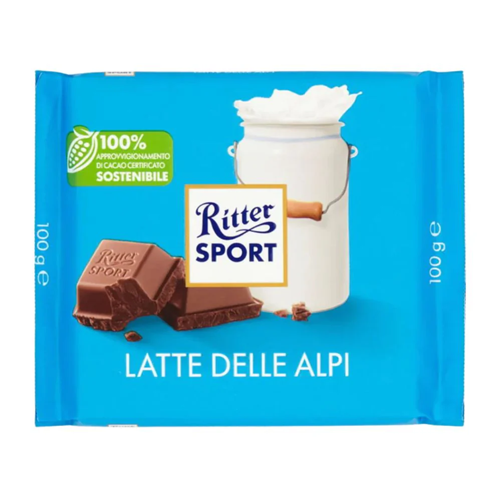 Ritter Sport Latte Delle Apli, cioccolato al latte da 100g