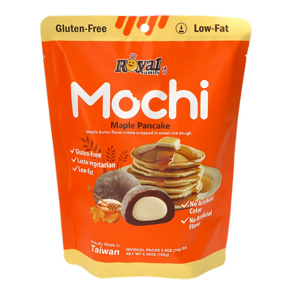 Royal Family Maple Pancake Mochi, mochi al gusto di burro d'acero da 180g