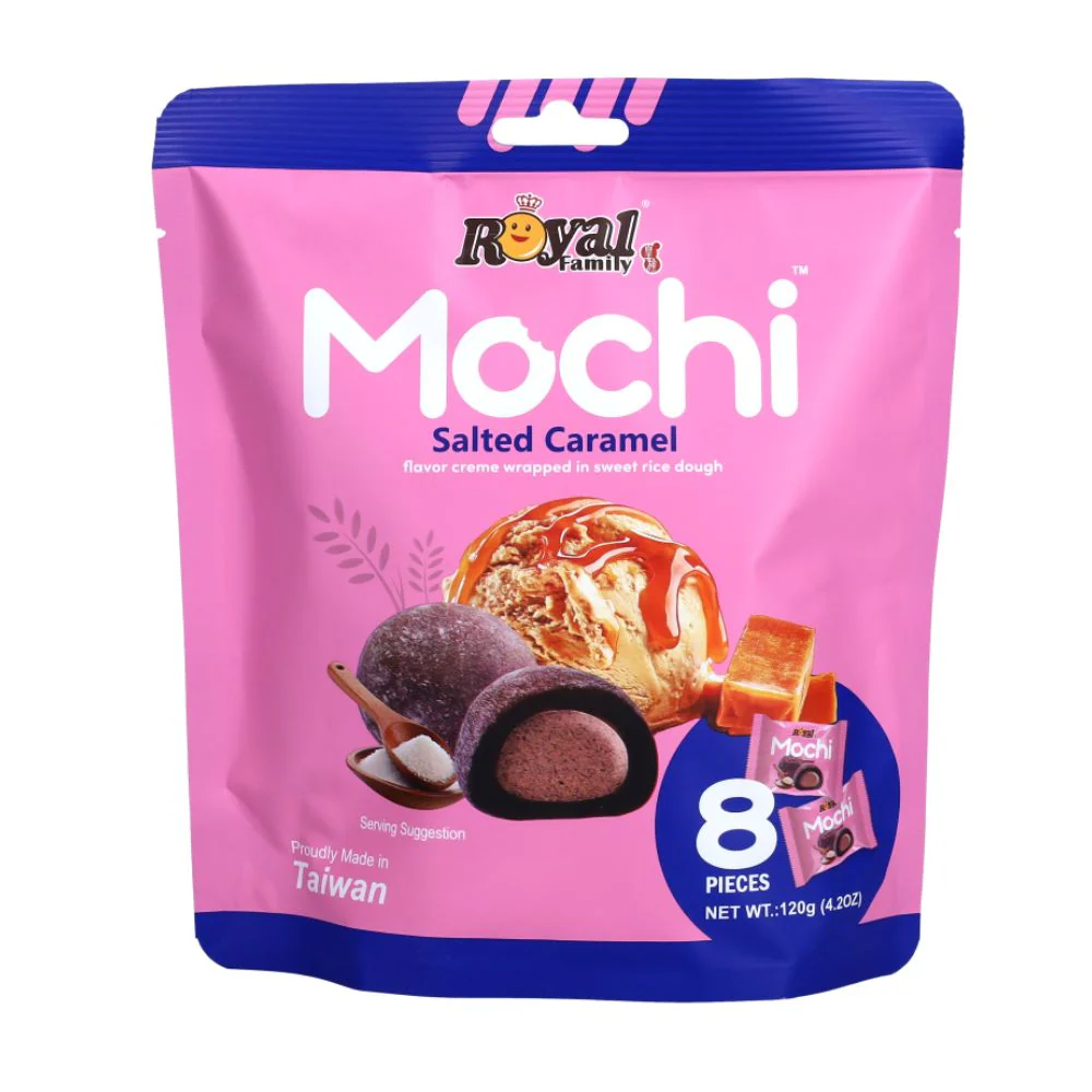 Royal Family Mochi Salted Caramel, mochi al gusto di caramello salato da 120g
