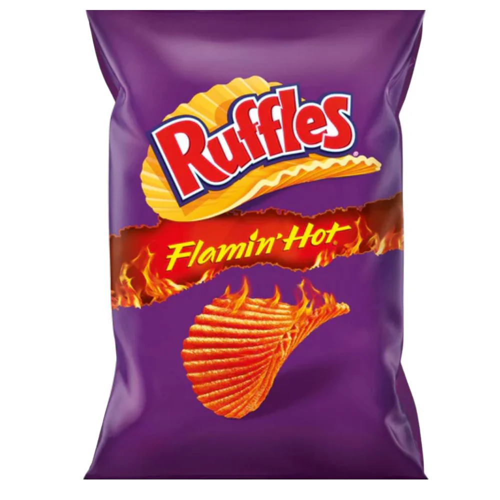 Ruffles Flamin' Hot, patatine piccanti da 75g