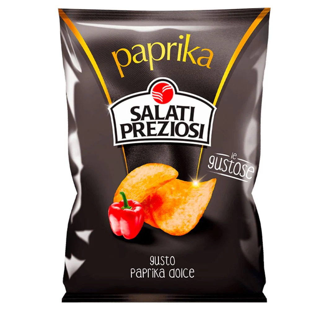 Salati Preziosi Paprika, patatine alla paprika dolce da 70g
