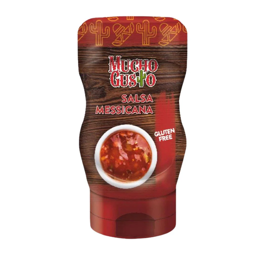 Mucho Gusto Salsa Messicana, salsa piccante a base di pomodoro con peperoni da 290g