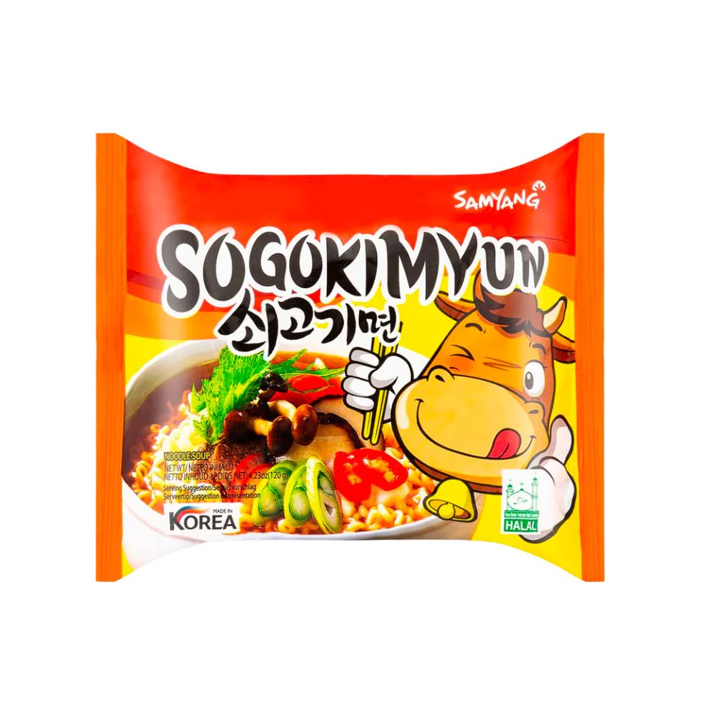 Samyang Sogokimyun Ramen, ramen con condimento alle verdure da 120g