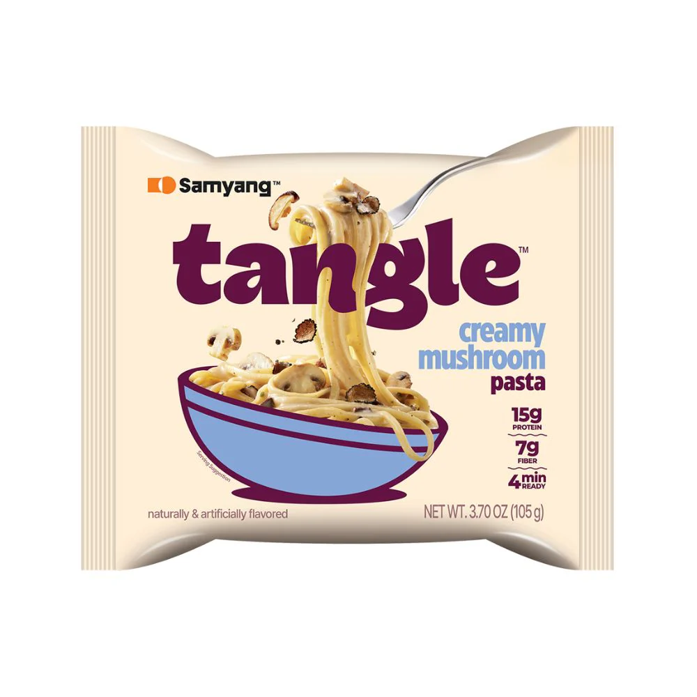 Samyang Tangle Creamy Mushroom, noodles al gusto di funghi da 105g