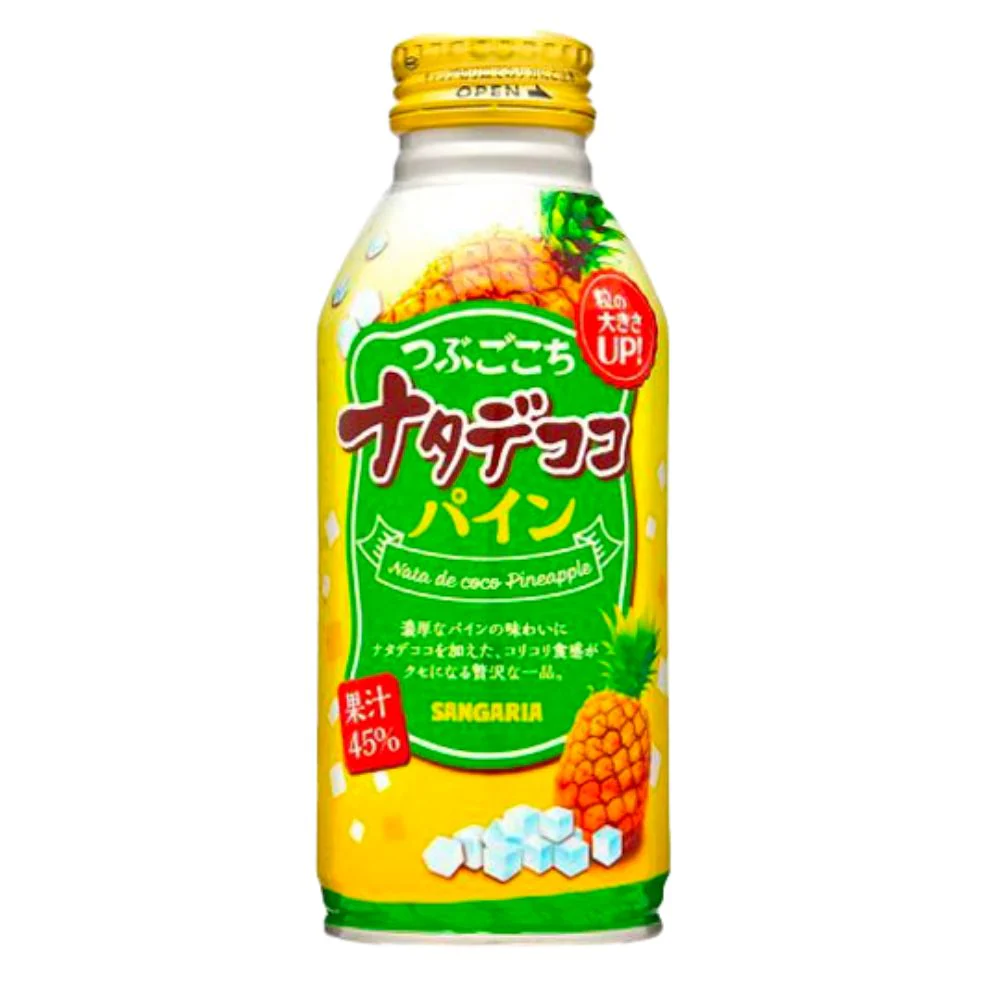 Sangaria Nata de Coco Pineapple, bevanda al gusto ananas con nata de coco da 380ml