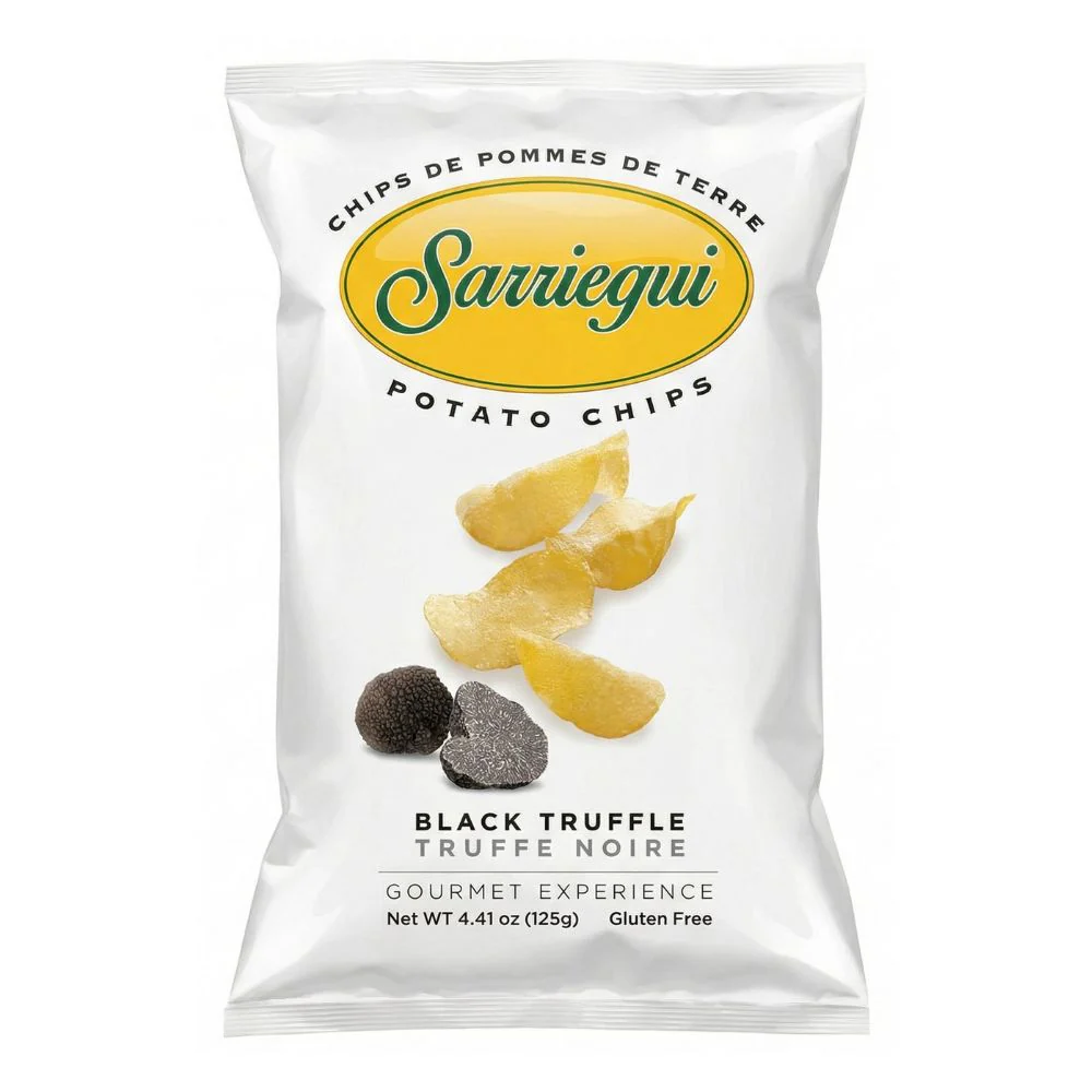 Sarriegui Potato Chips Black Truffle, patatine al gusto di tartufo da 125g