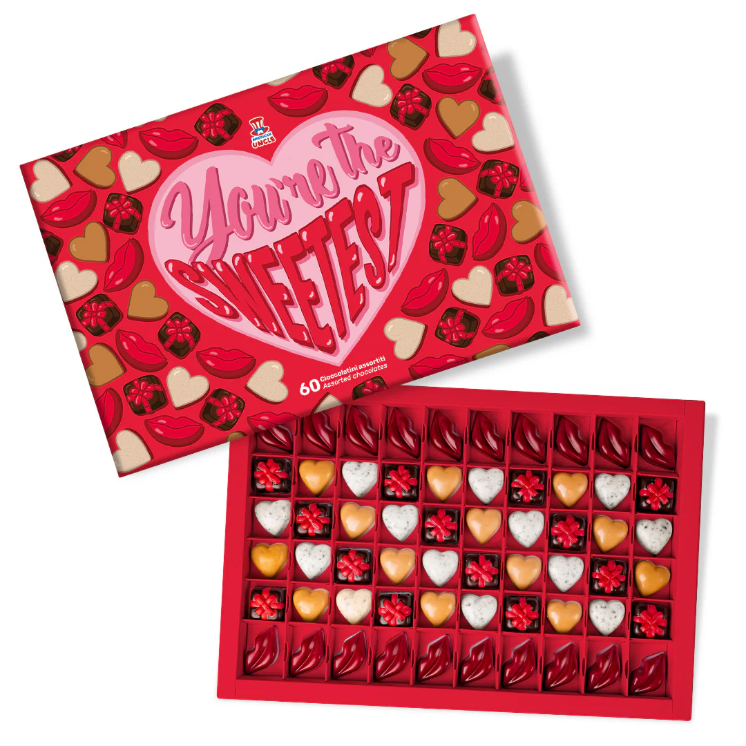 Scatola di cioccolatini “You’re the sweetest one”, box da 600 g con 60 cioccolatini misti